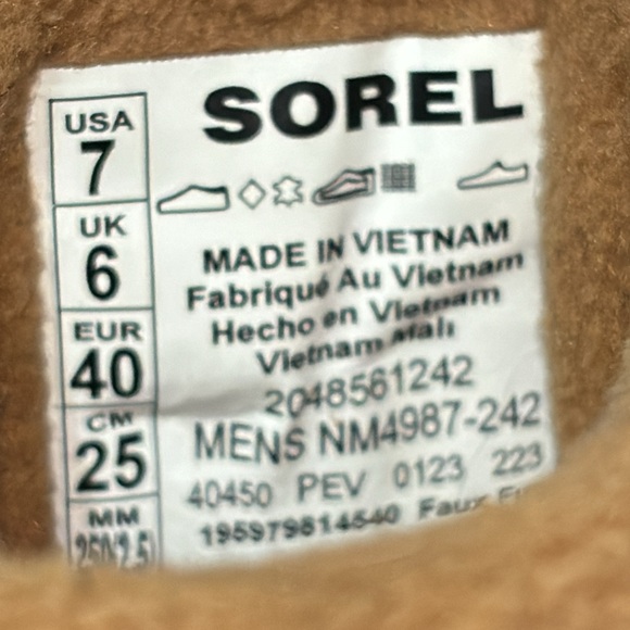 Sorel Men’s Cheyanne Metro II Boot WP NIB Velvet Tan/ Black